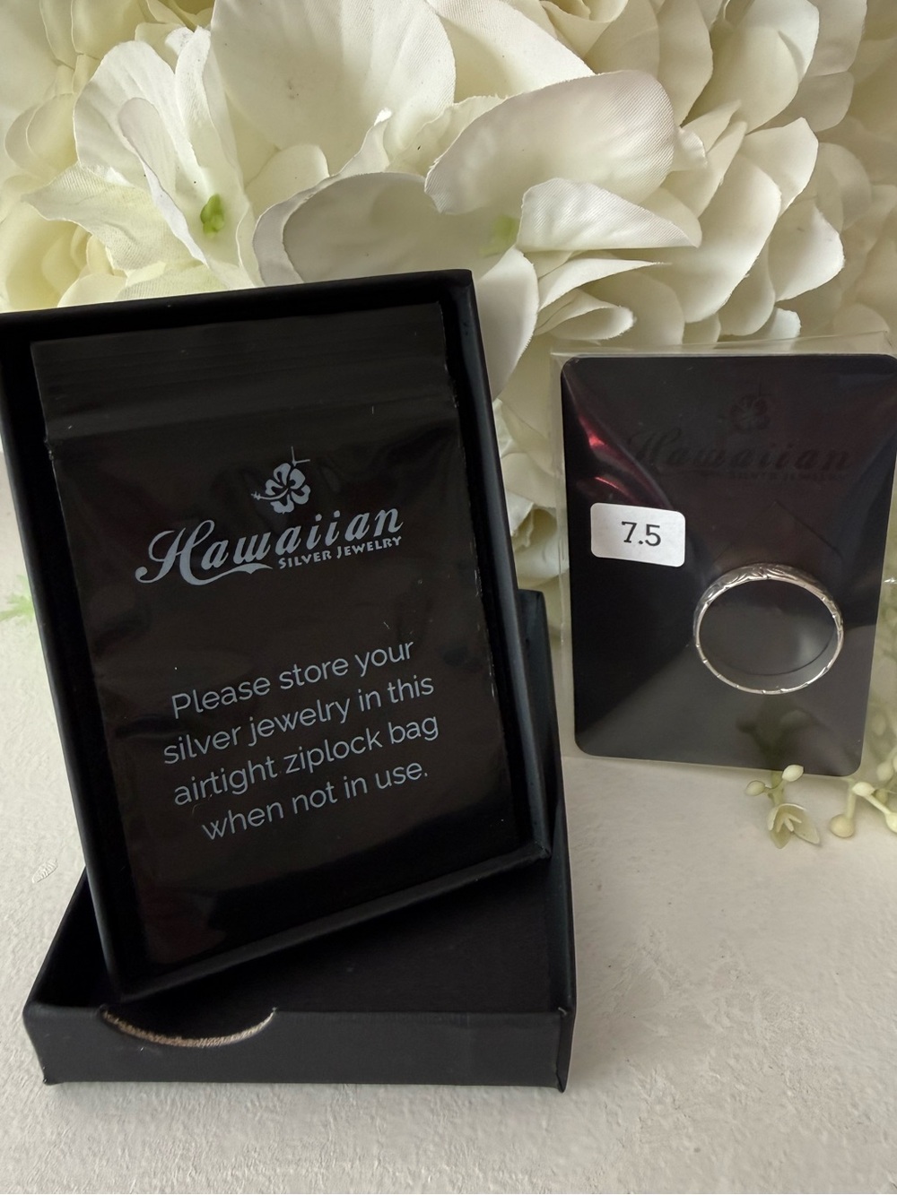 Sterling Silver Hawaiian Scroll Ring - Picture 4 of 4